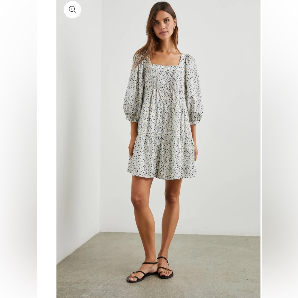 Rails Pippa Cotton Mini Dress In Watercolor Buds Size Medium NWOT